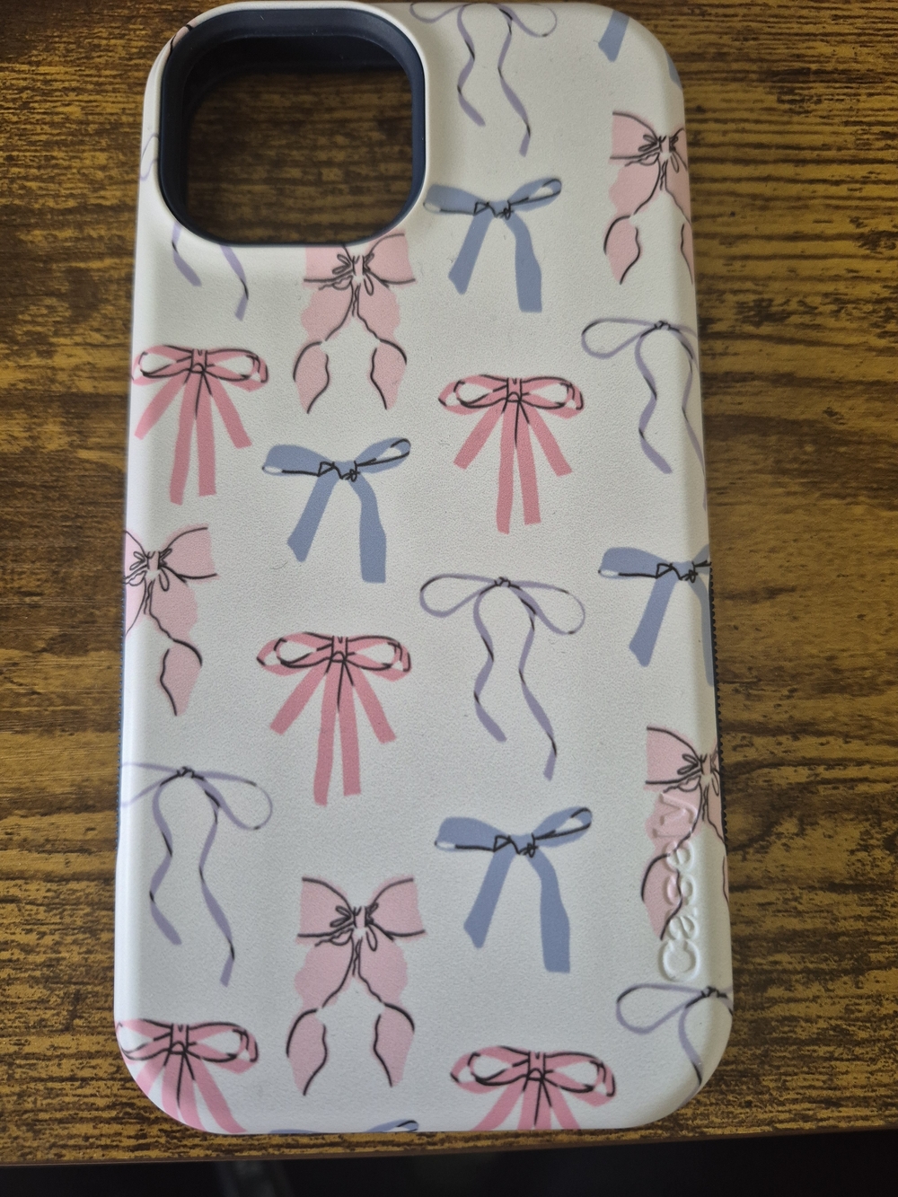 Cute Pink & Blue Bow iPhone Case - Unbranded